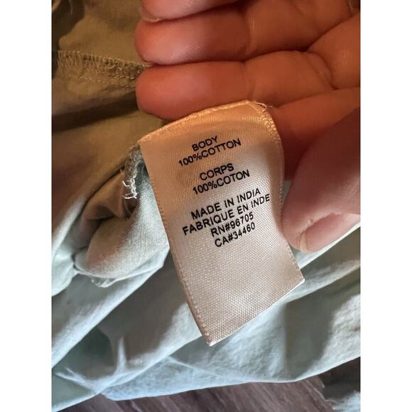 Rebecca Taylor Dress Sz M Sage Green V Neck Cotton Lined Long Sleeves Pockets - Picture 10 of 10